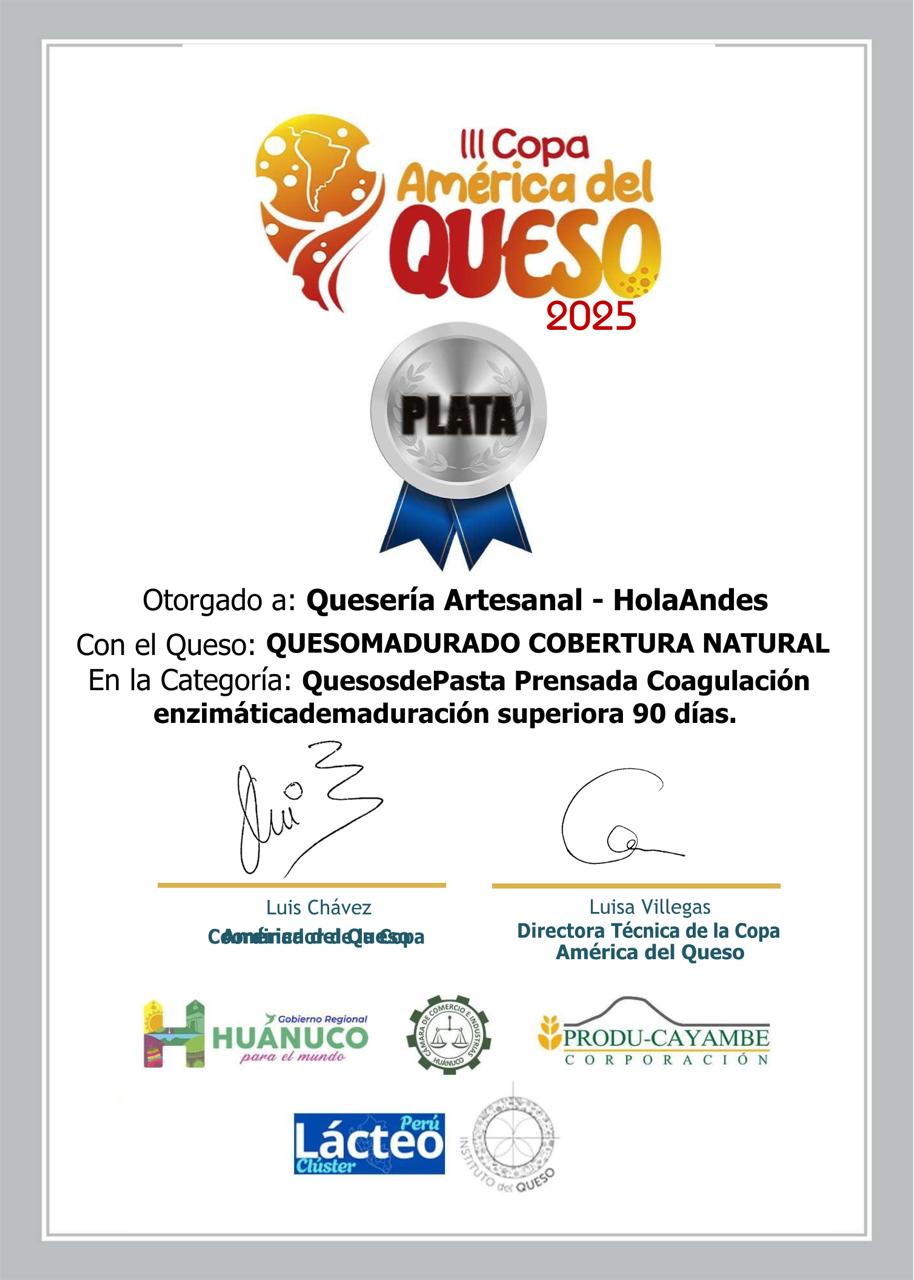 En este momento estás viendo HolaAndes gana dos medallas en La Copa América de quesos en Perú